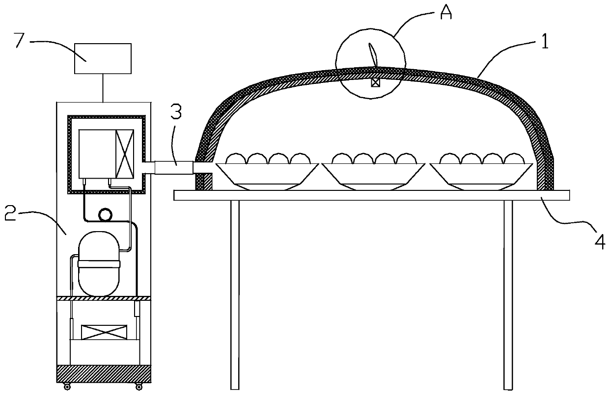 Desktop fresh-keeping device