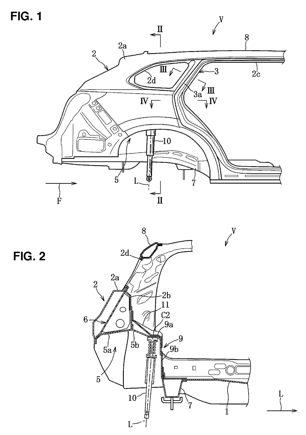 Rear vehicle-body structure of vehicle