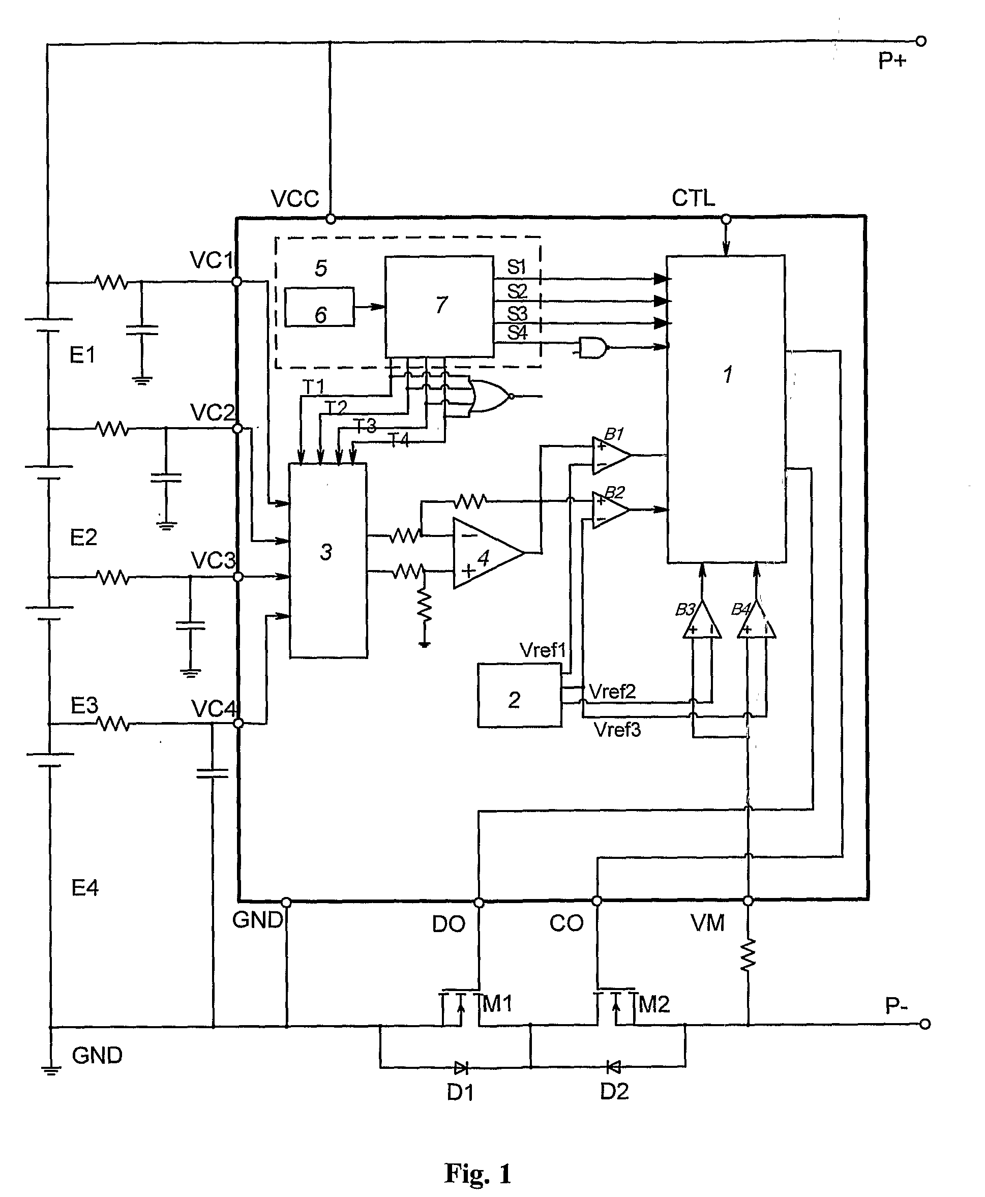 Protective circuits for secondary battery packs