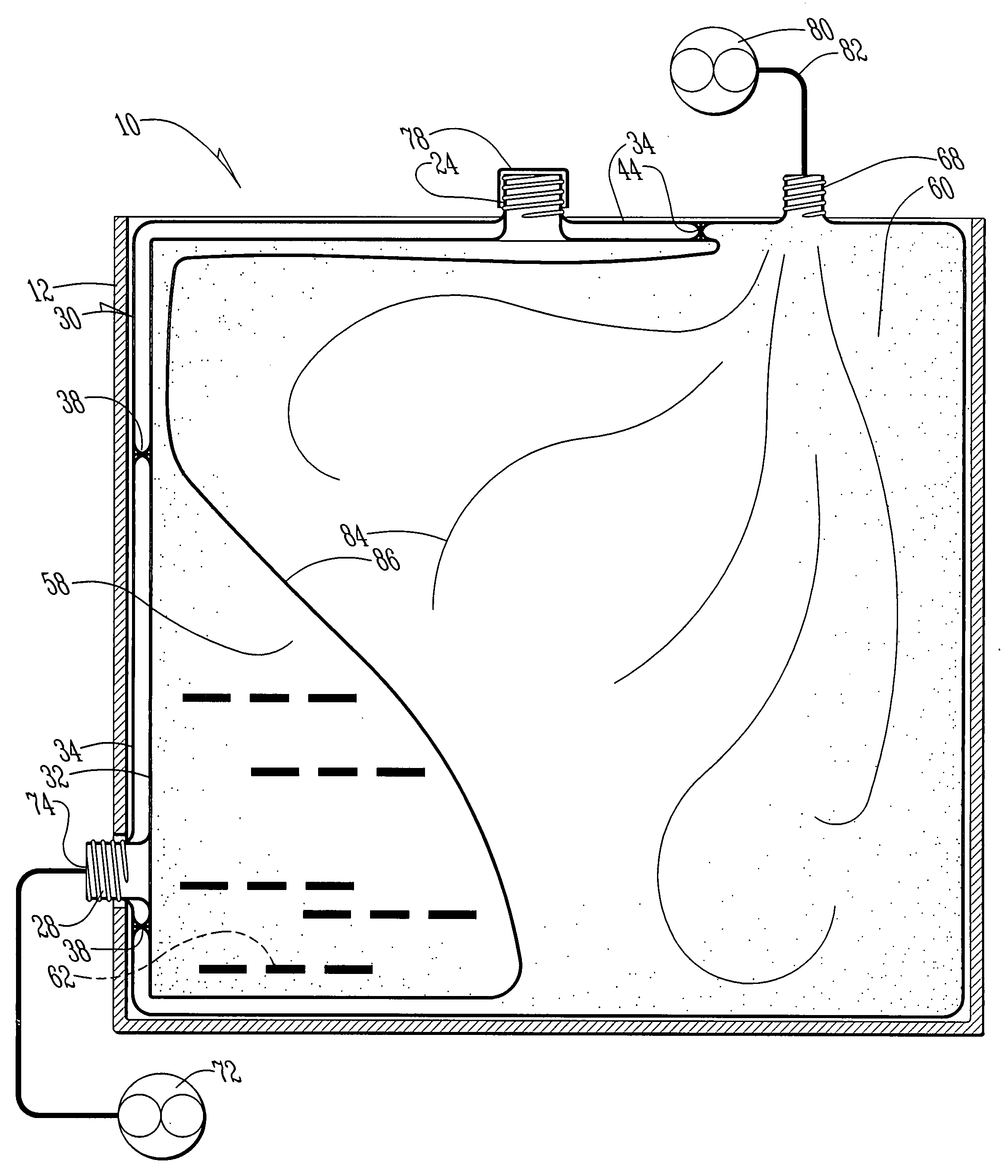 Container evacuation system