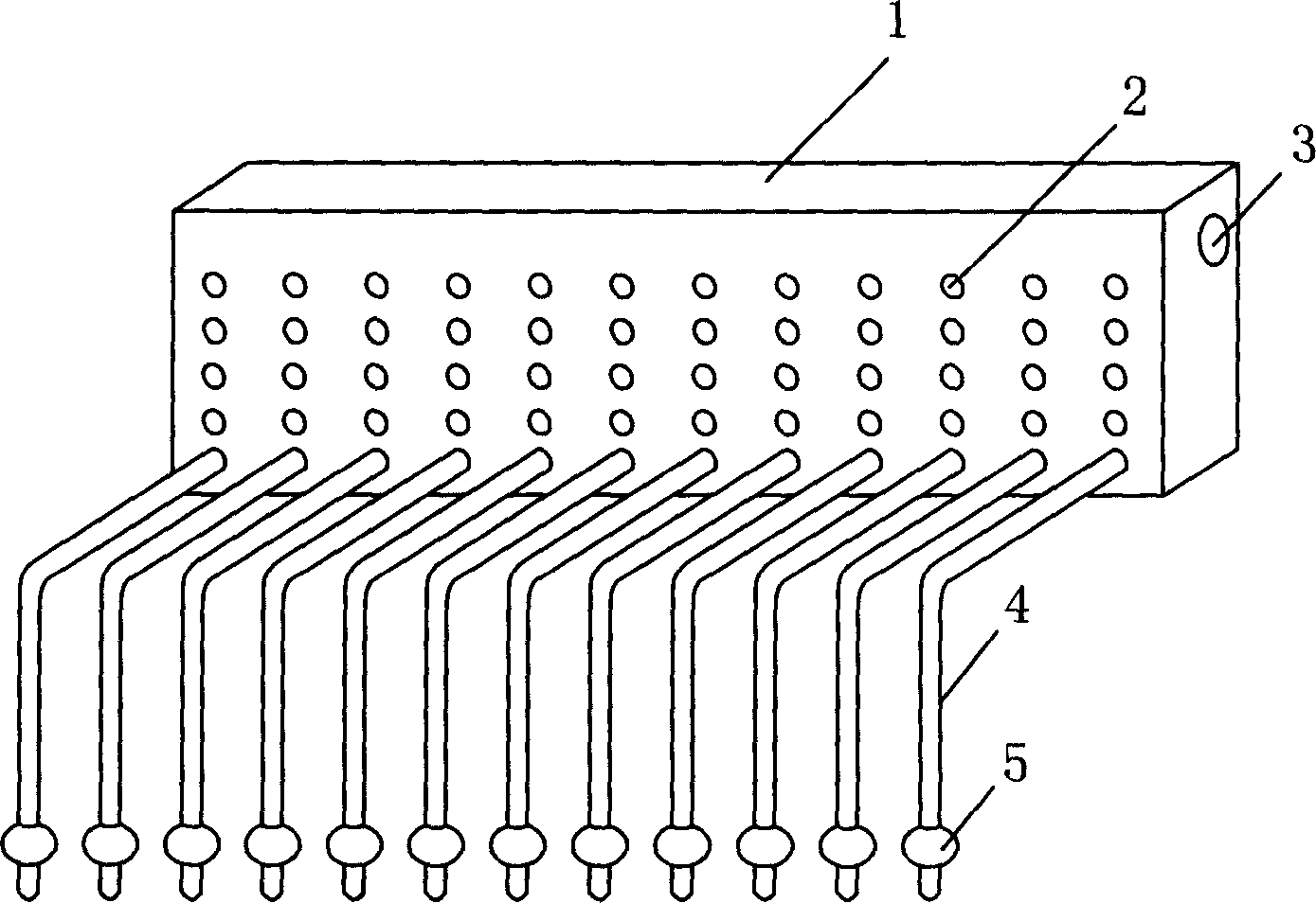 Rainfall analogue device for laboratary