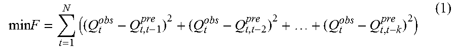 Method for forecasting floods for multiple lead times