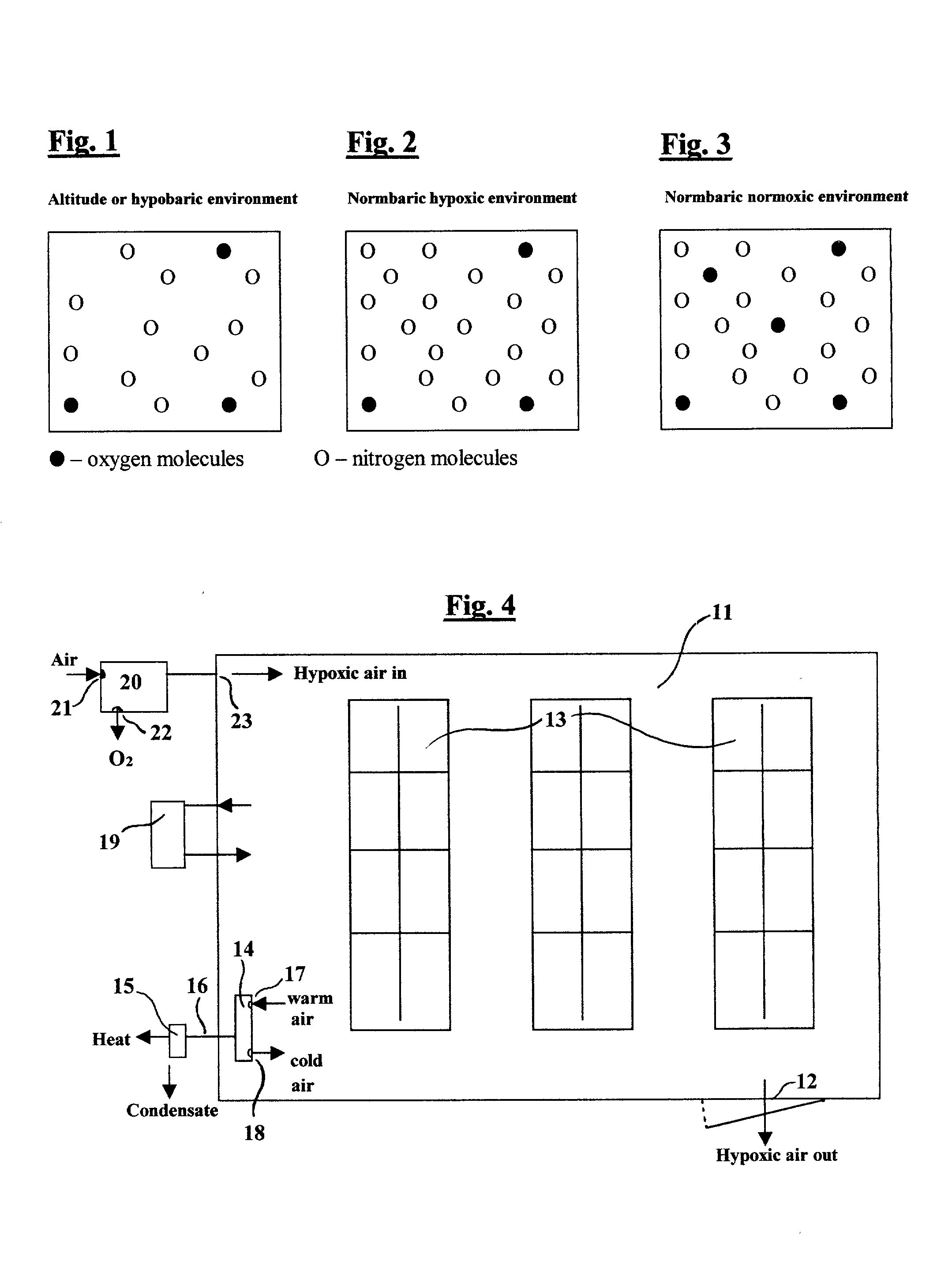 Hypoxic fire prevention and fire suppression systems and breathable fire extinguishing compositions for human occupied environments