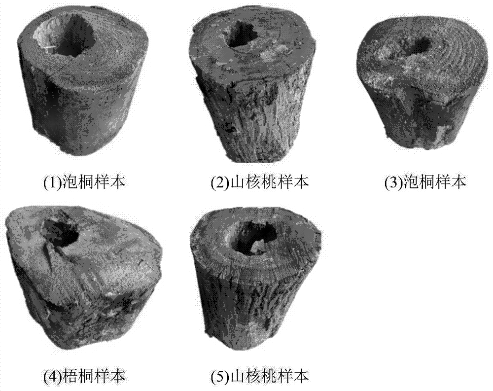 Three-dimensional imaging method of wood internal defects based on top-k inverse distance weighting