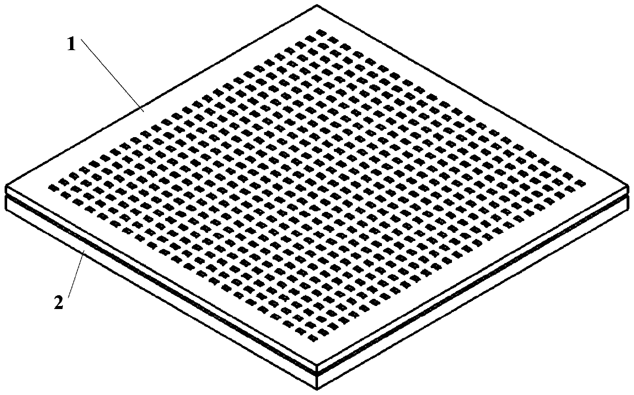 A size-adjustable bulk chip component mounting tray