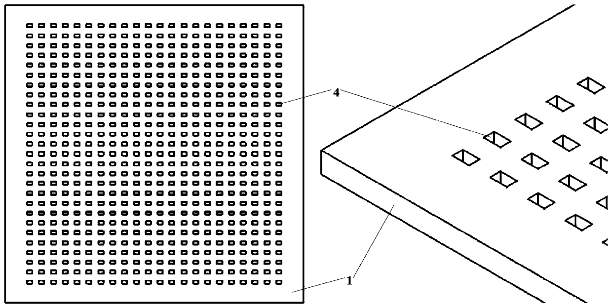 A size-adjustable bulk chip component mounting tray