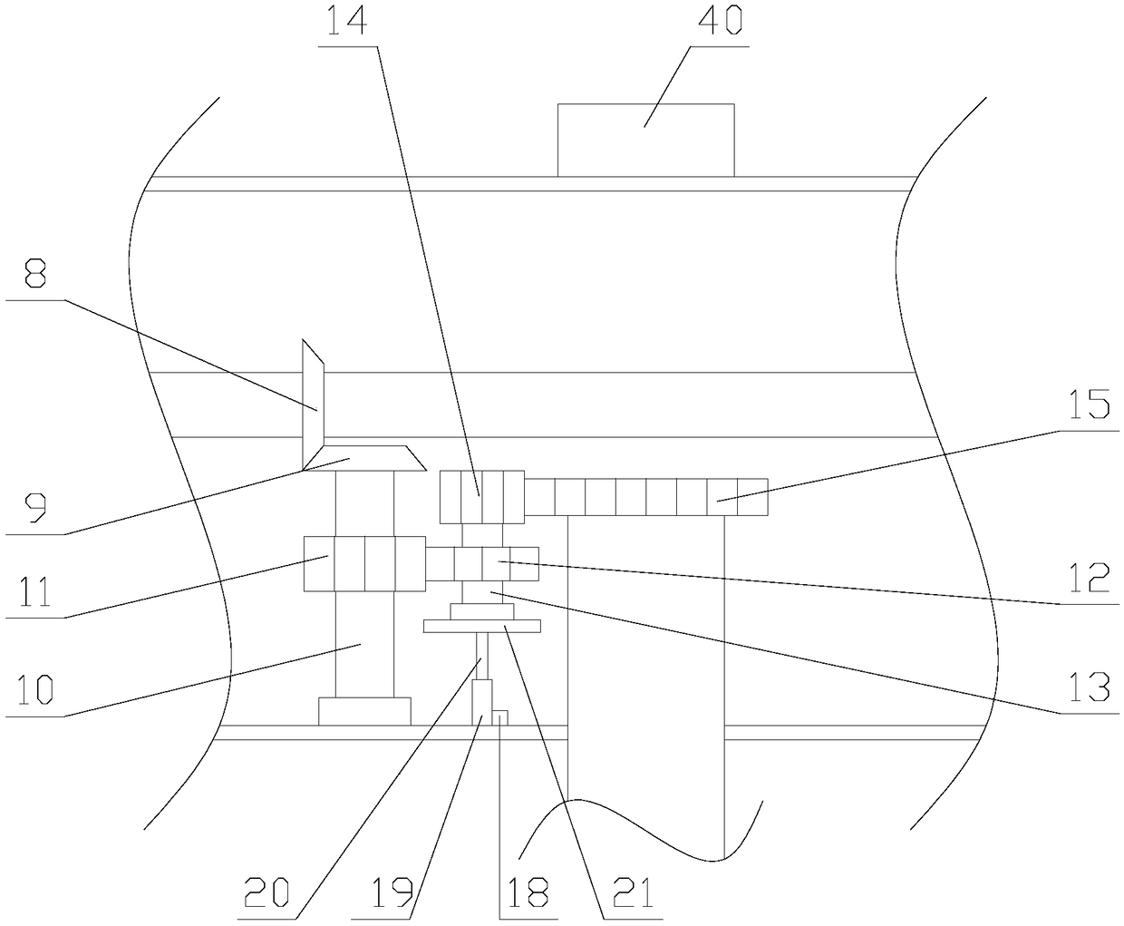 Communication base station with dustproof and wind power generation functions