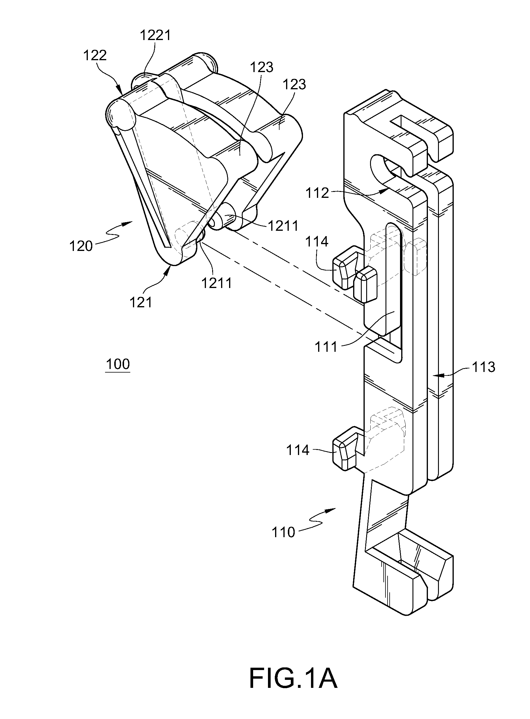 Interface card fixing device