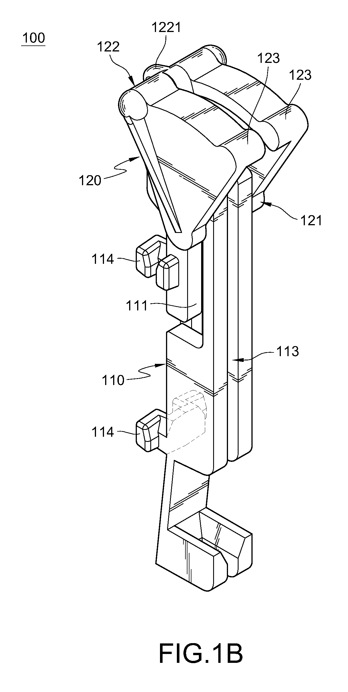 Interface card fixing device