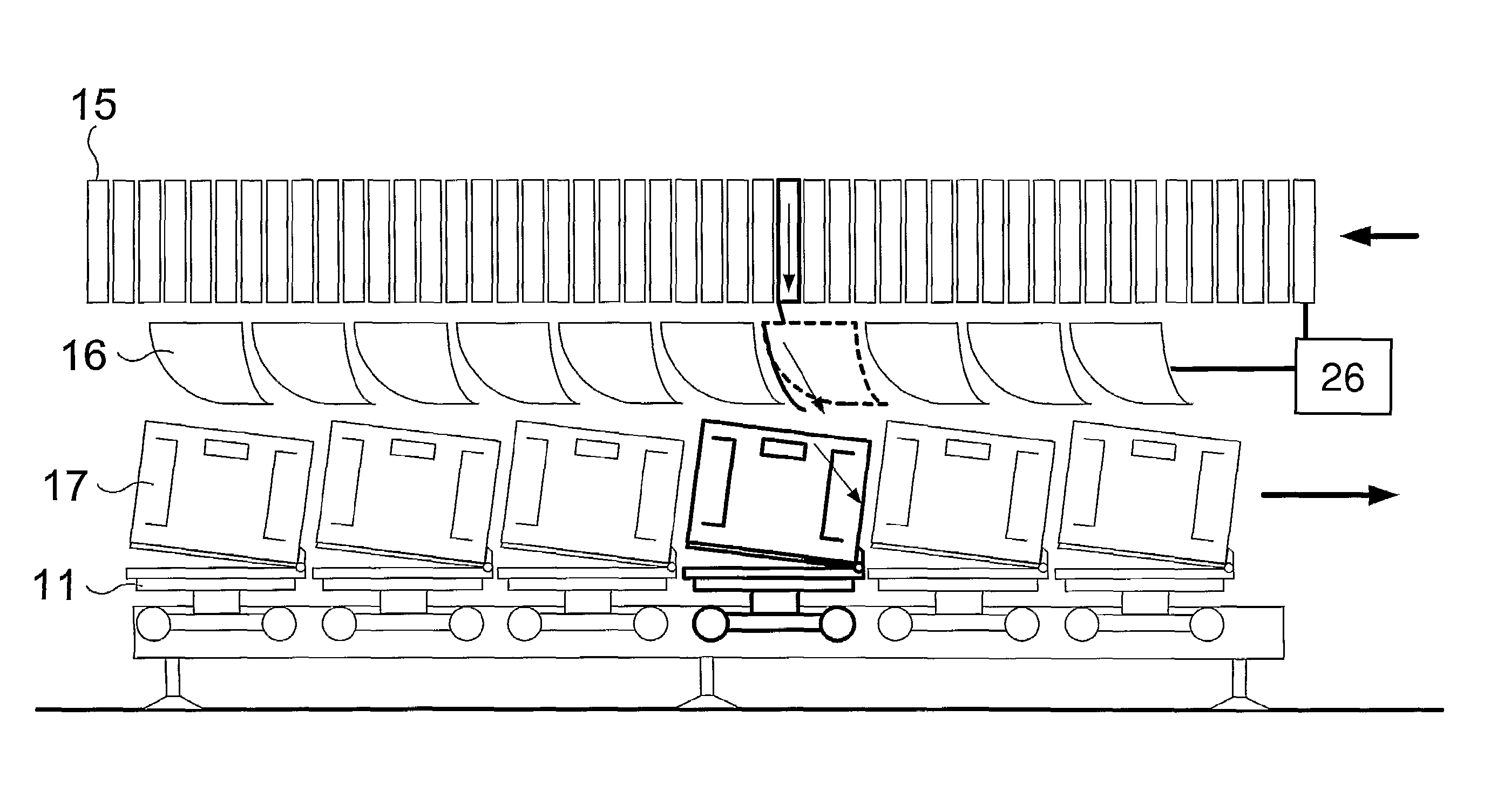 Sorting device for flat mail items