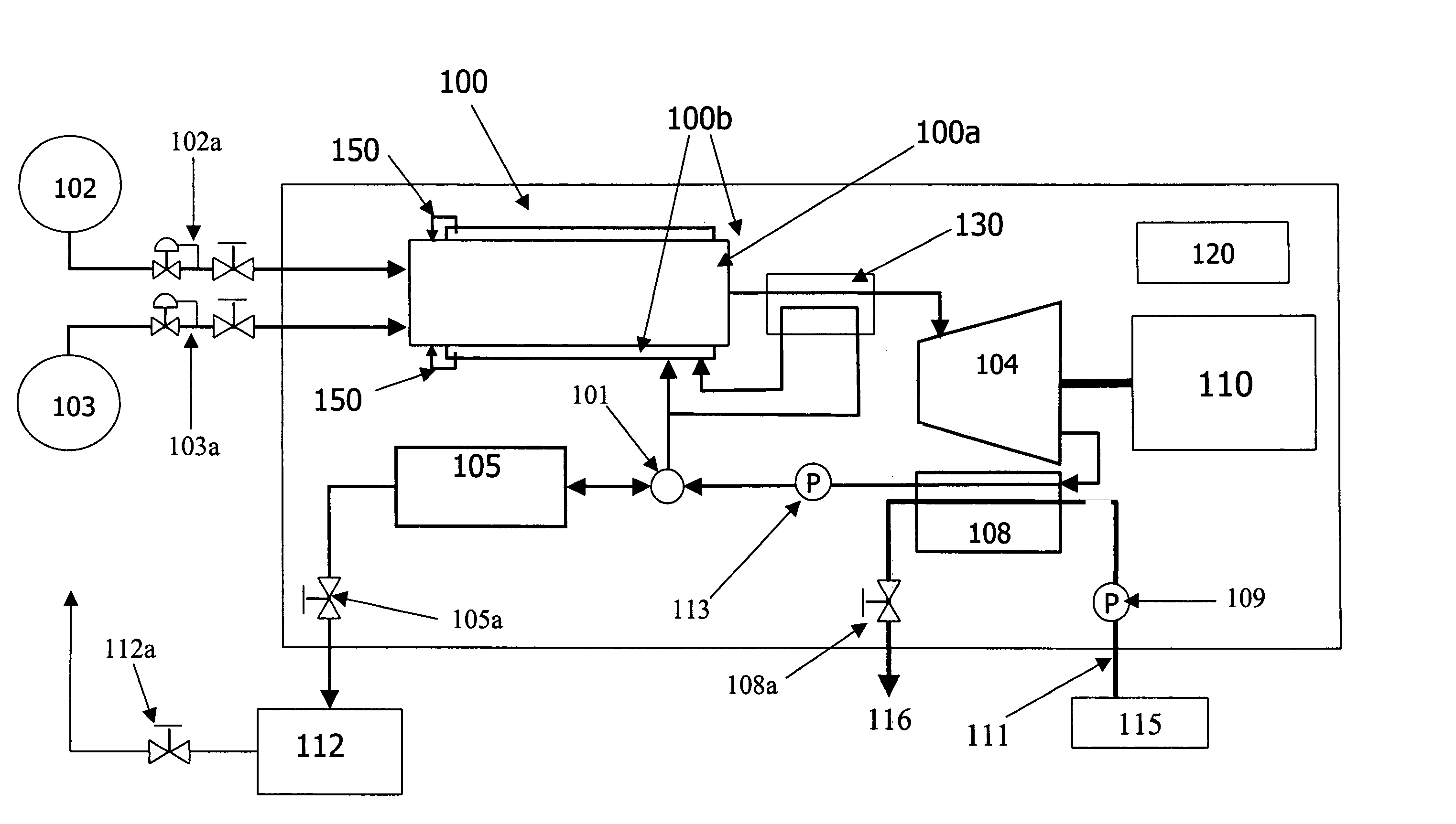 Closed-loop cooling system for a hydrogen/oxygen based combustor