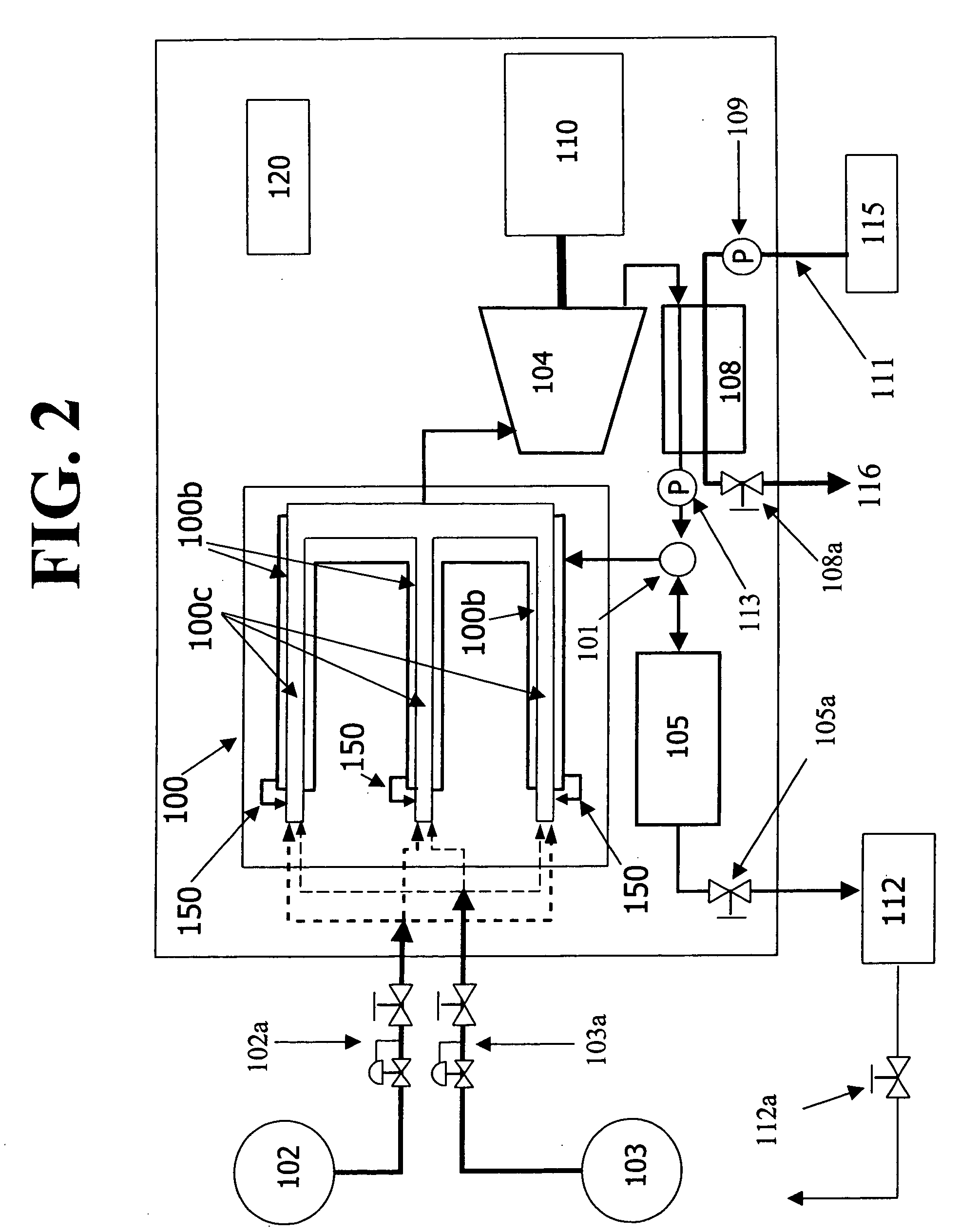 Closed-loop cooling system for a hydrogen/oxygen based combustor