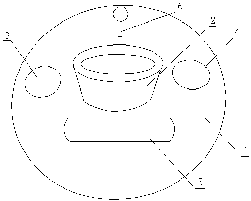 Upper furnace lid of waste aluminum melting furnace and having temperature measuring function