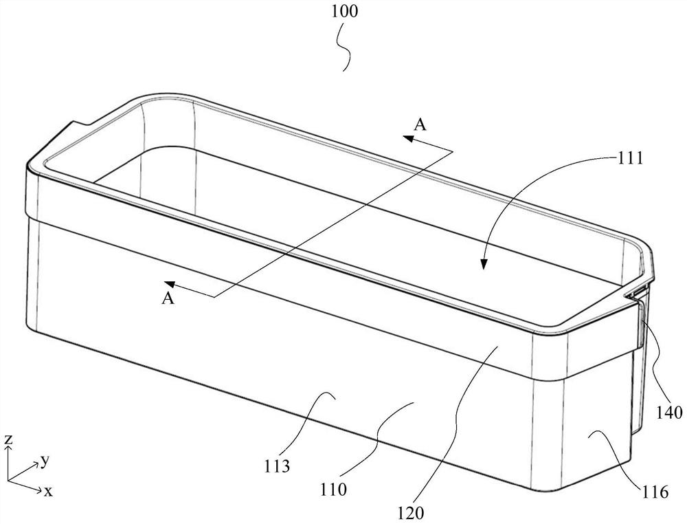 Storage container for refrigerator and refrigerator