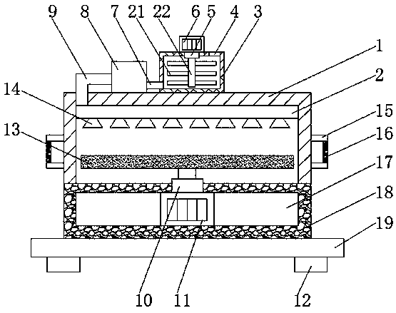 Automatic nutrient spraying type seedling raising device