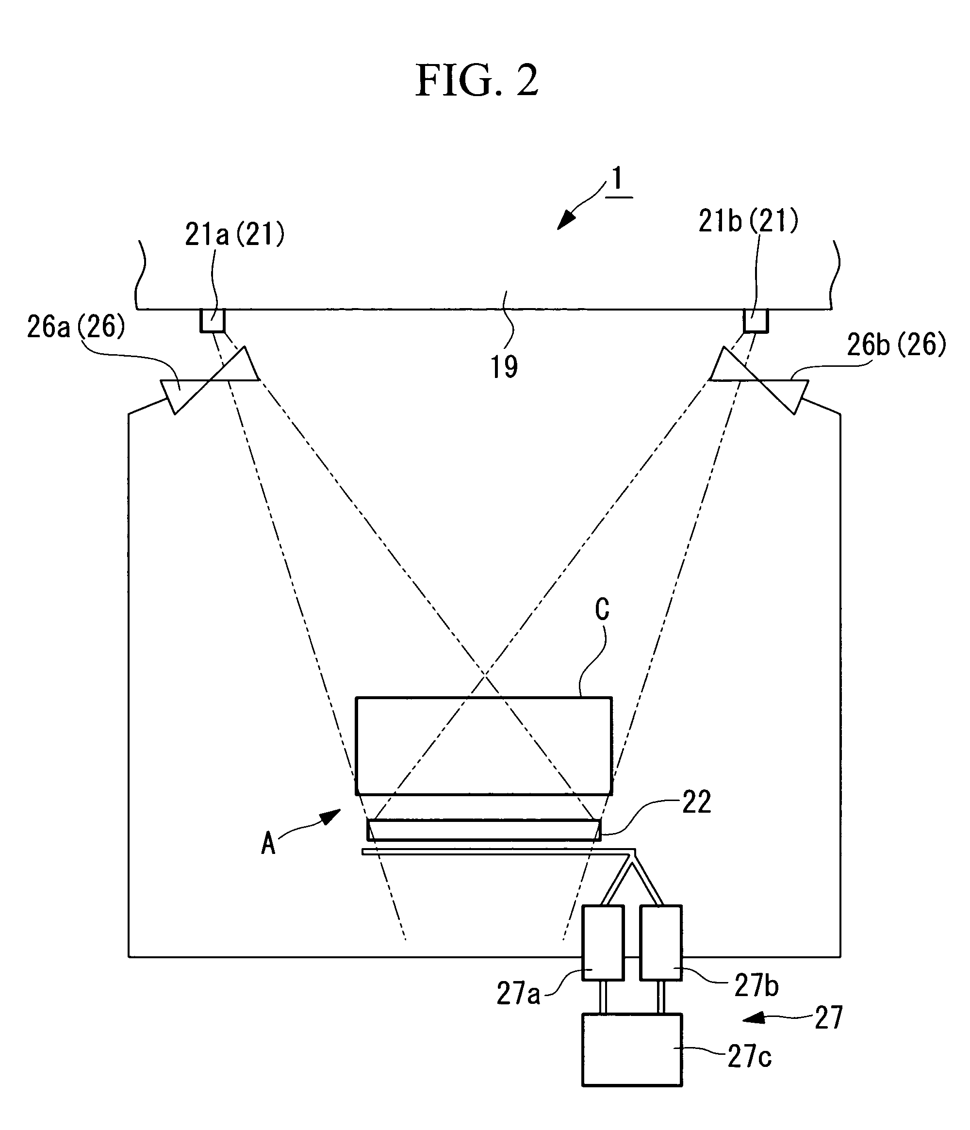 Nondestructive inspection device and crane equipped with nondestructive inspection device