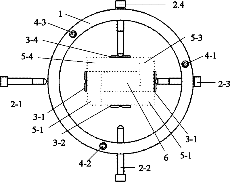 Device for assembling rock samples in true triaxial test