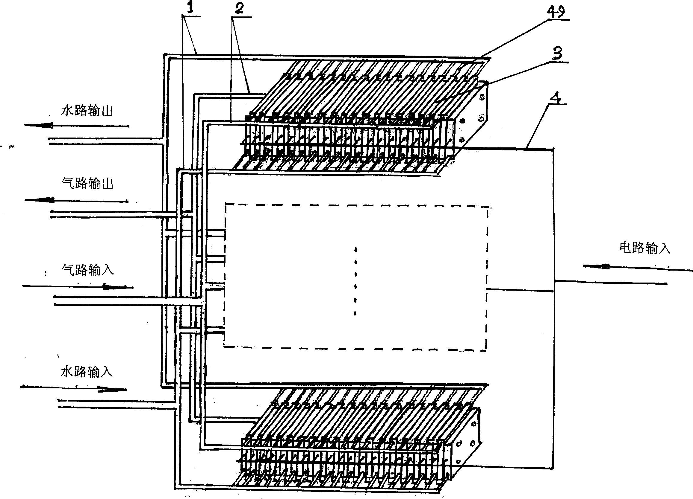 Composition board type high-frequency large-scale ozone generator