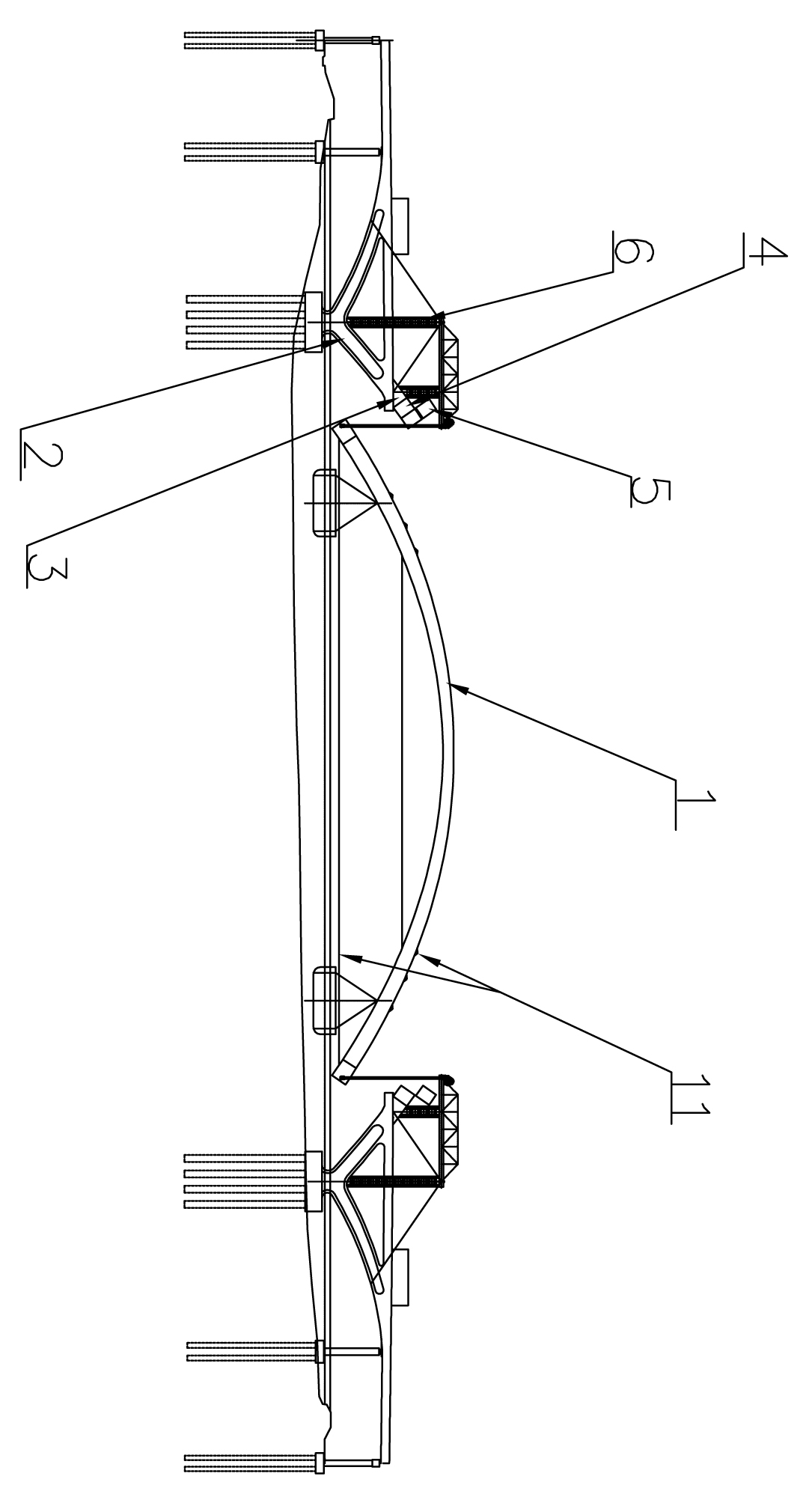 Lifting installation method of integral bridge arch rib