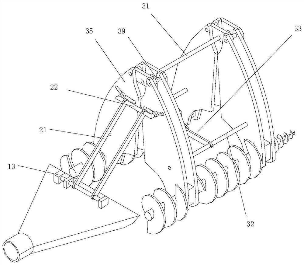 Pipeline dredging vehicle with adjustable threaded wheels