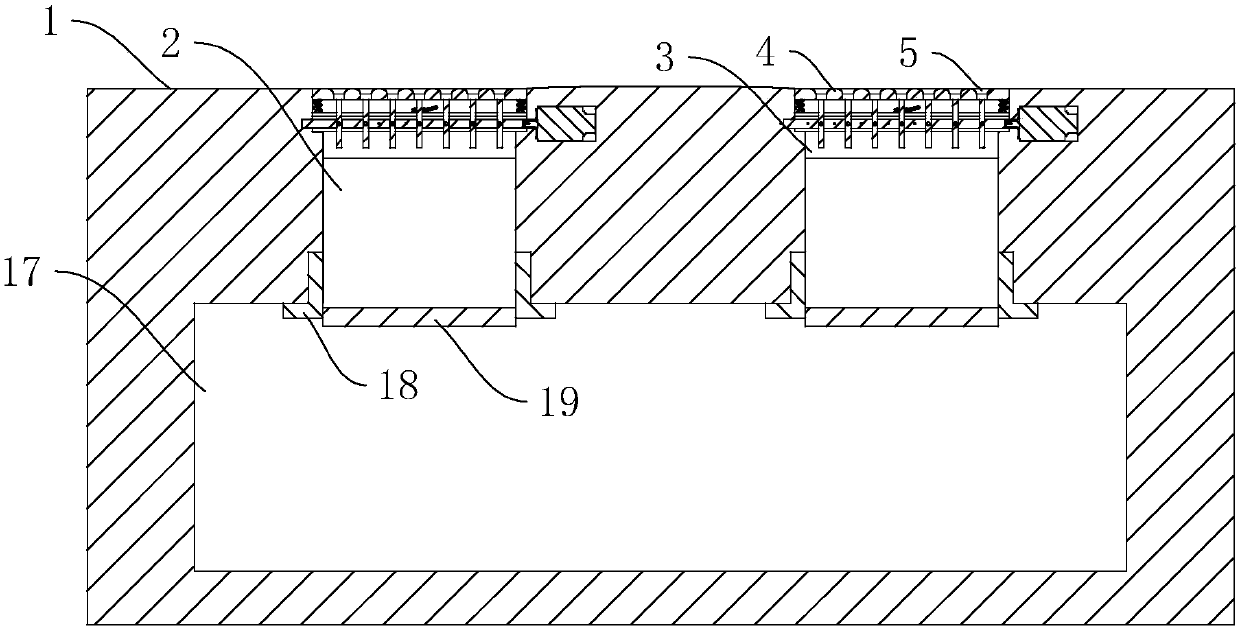 Municipal road drainage structure