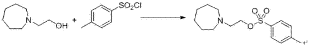 Preparation method of (4-(2-azacycloheptane-1-yl)ethoxy)phenyl)methanol