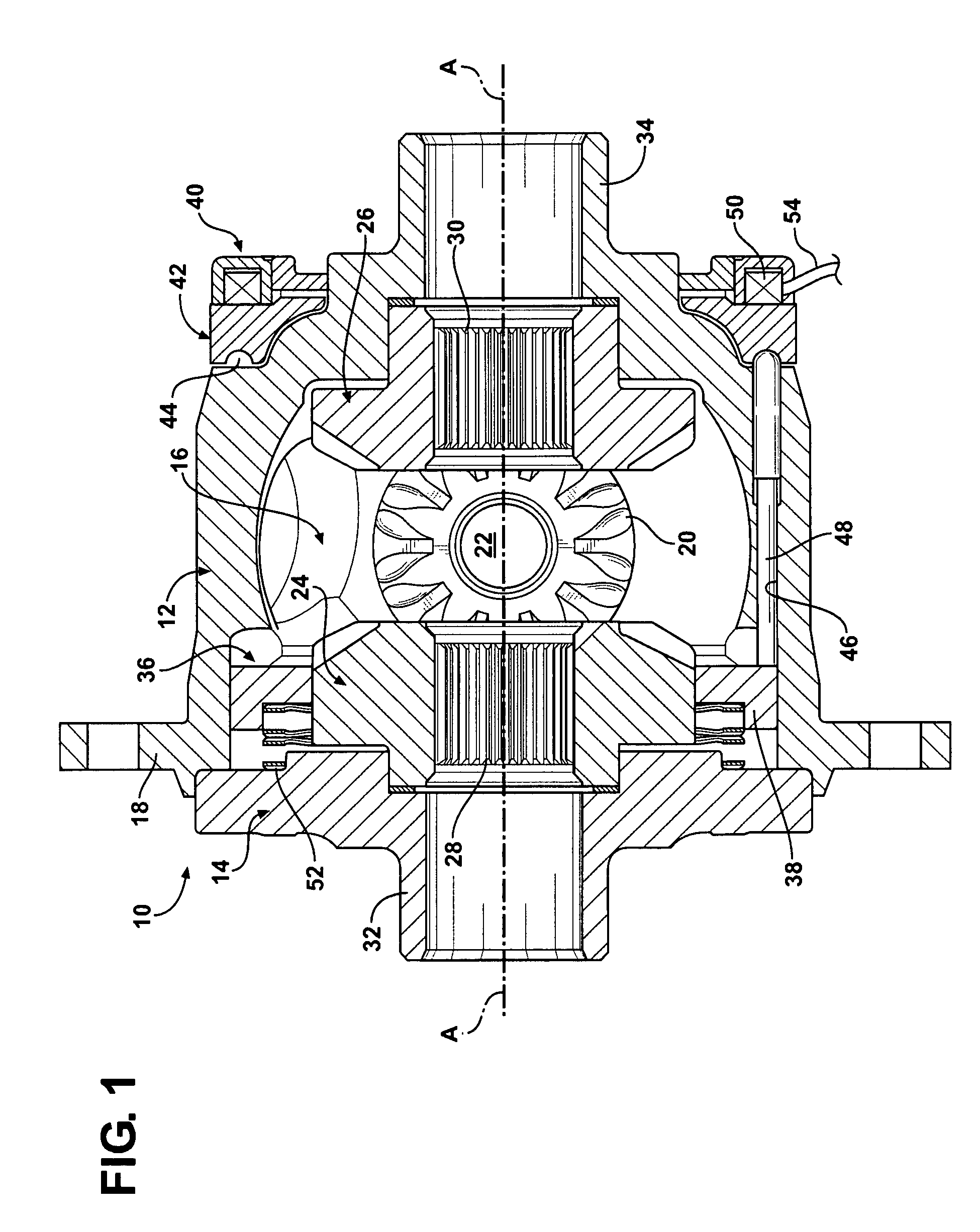 Electronically controlled locking differential having logic-control wire harness