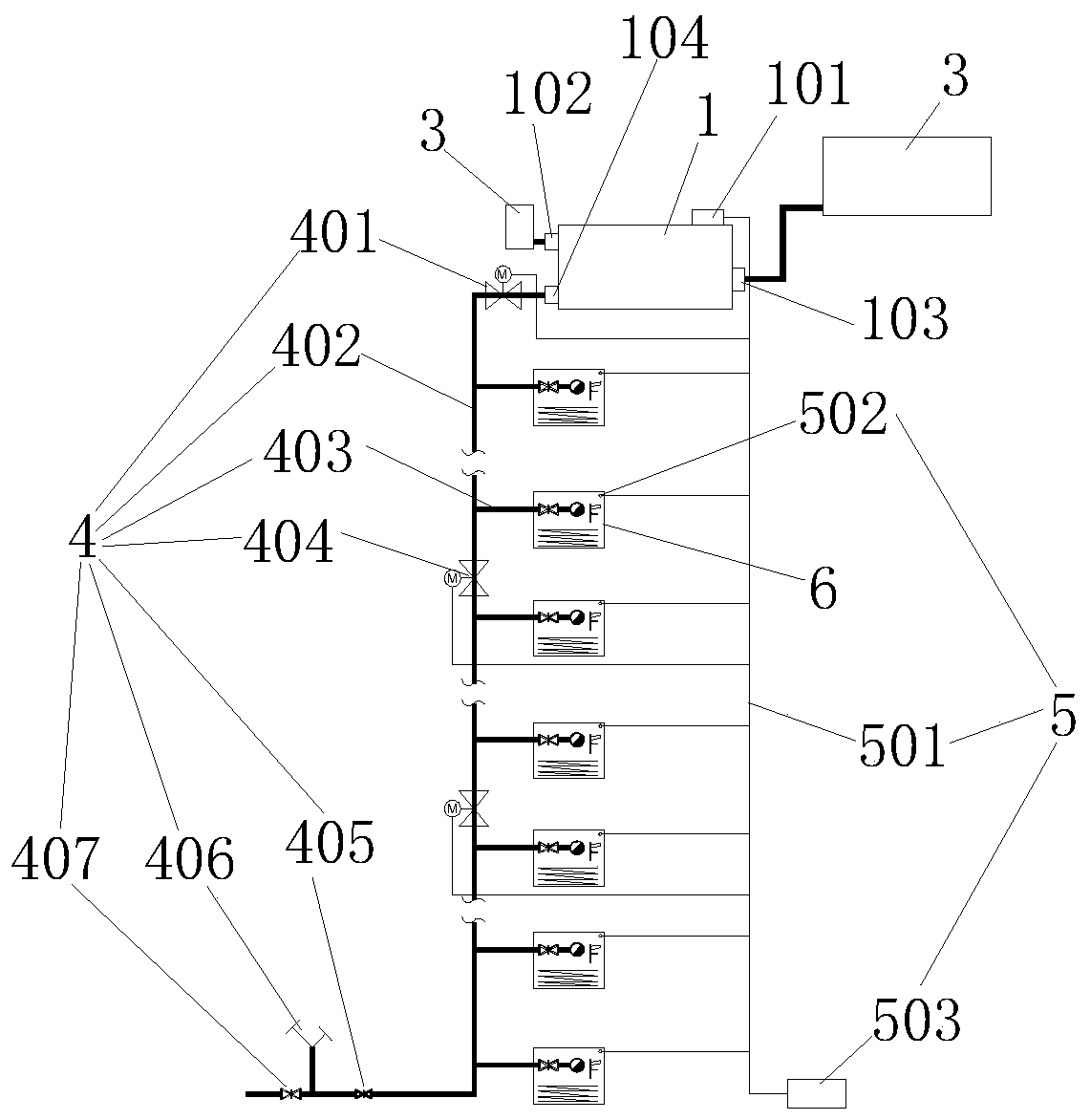 Ultra-high-rise building fire extinguishing system and fire extinguishing method