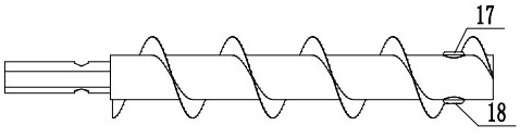 Efficient spiral drill rod