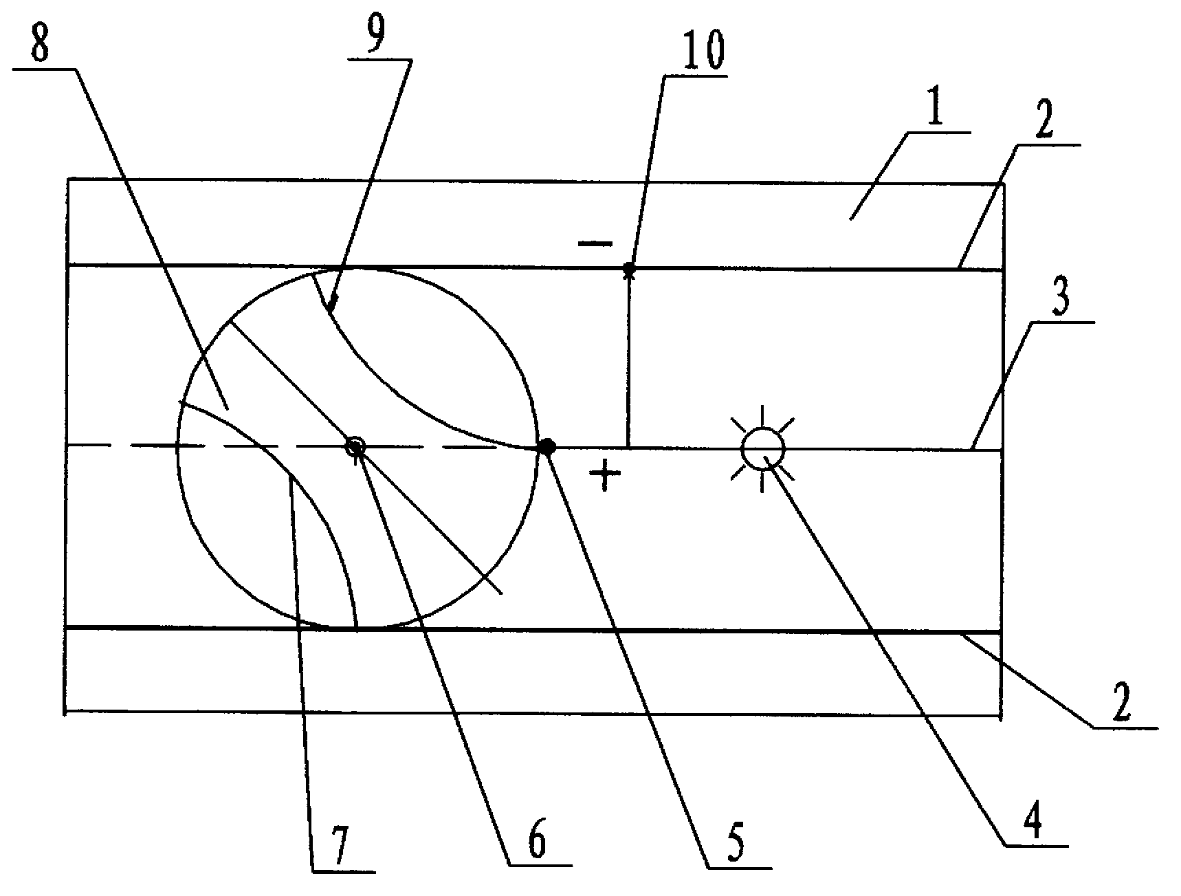 Teaching aid capable of displaying how the Winter Solstice and the Summer Solstice are generated when the earth rotates around the sun