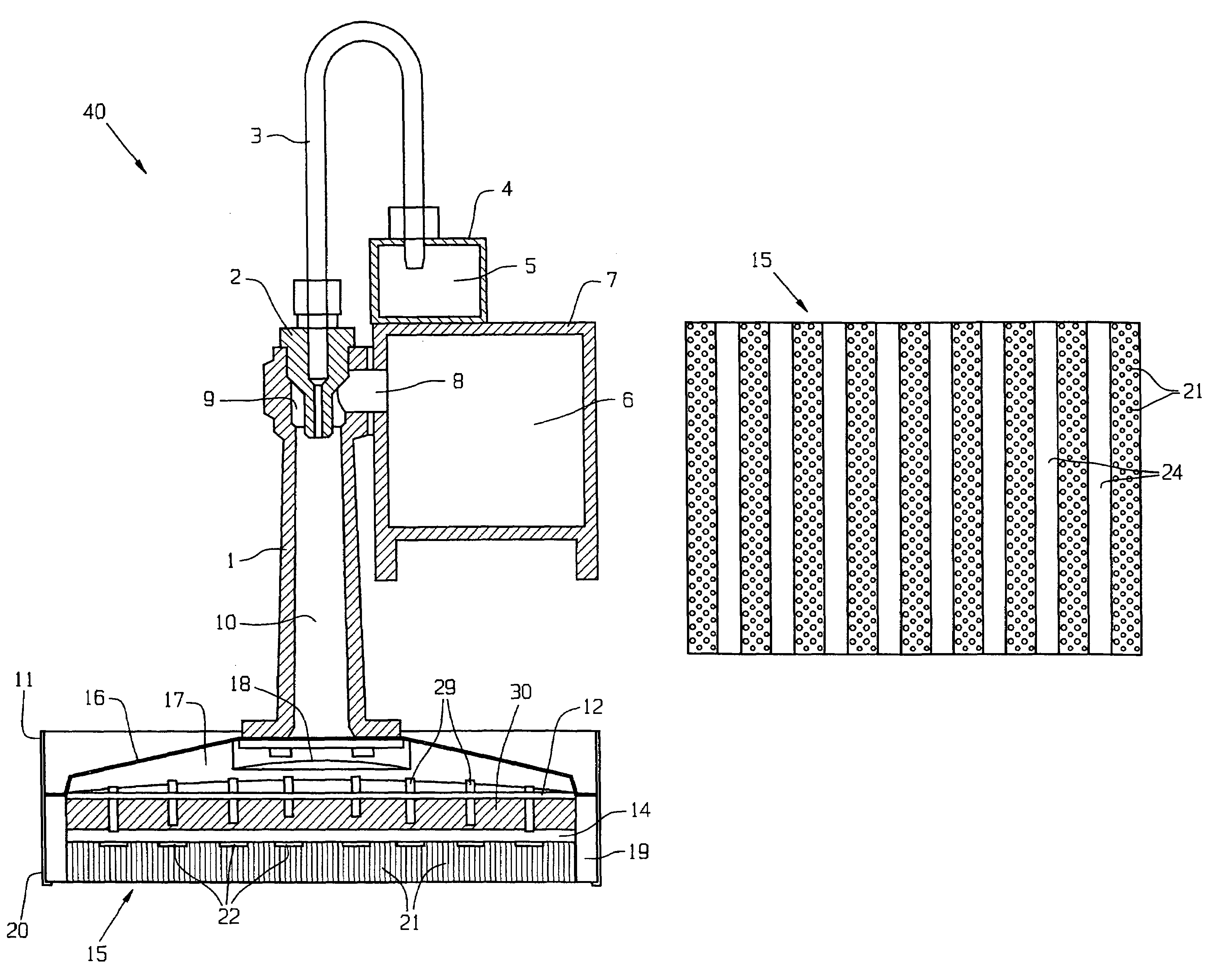 Infrared radiator embodied as a surface radiator