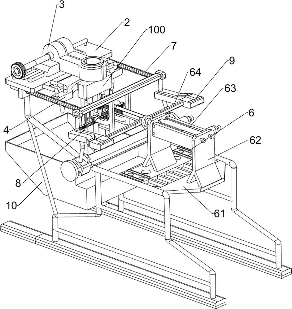 Agricultural three-jaw rake bending equipment