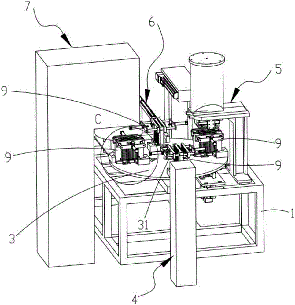 Full-automatic continuous processing device for tubular battery plate