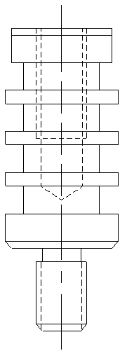 Hot pressing head with adjustable parallelism