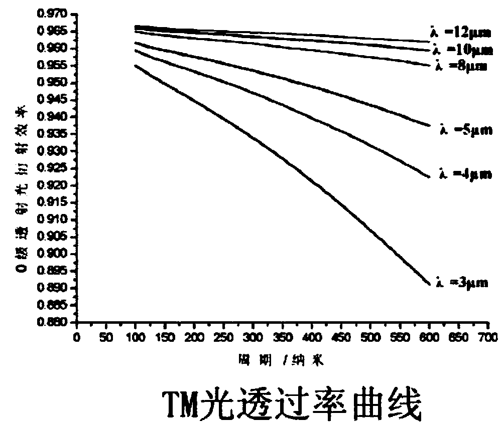 Polarized infrared detector structure