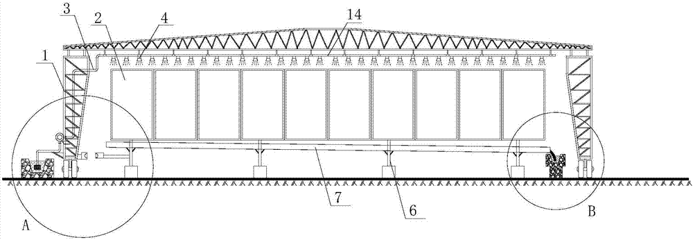 Photovoltaic cell panel cleaning system