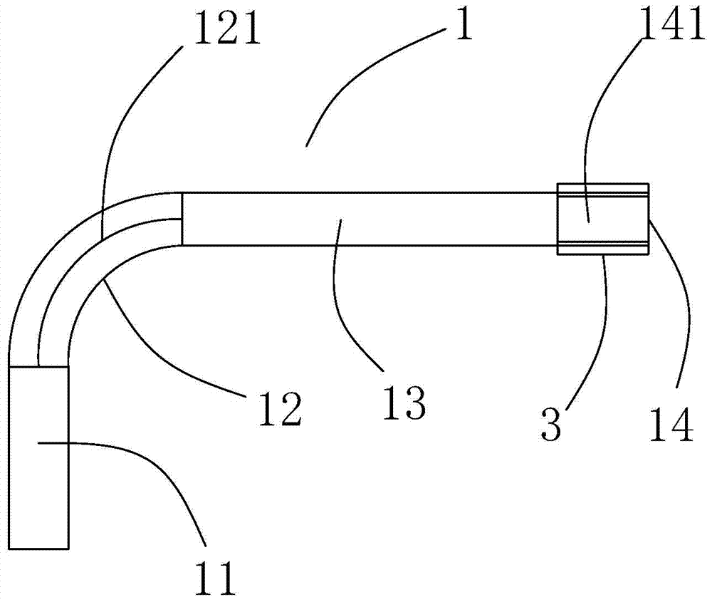 A C-shaped direct-flow burner for pulverized coal furnace