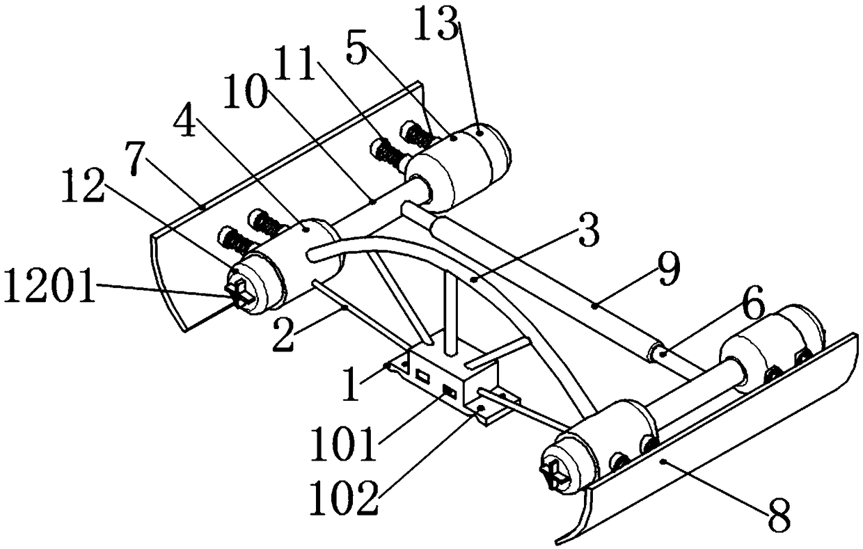 Back-stand balancing stand structure applied to bicycle beginning