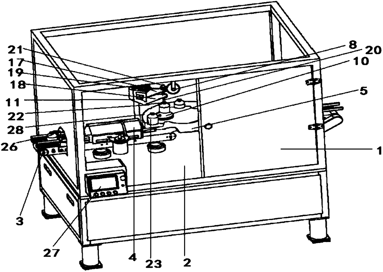 A needleless connector microbial invasion tester