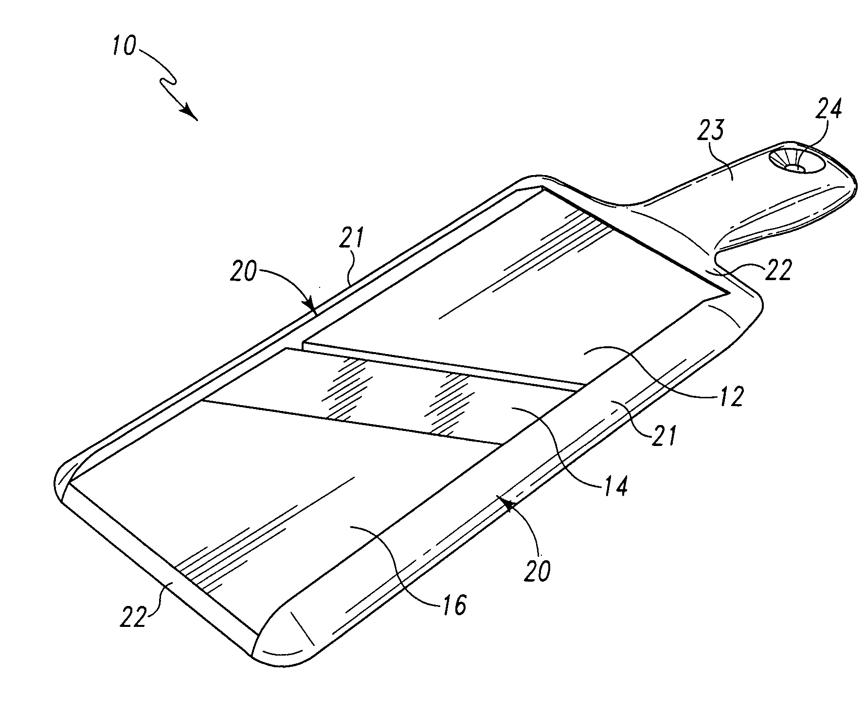 Mandoline with adjustable cutting depth