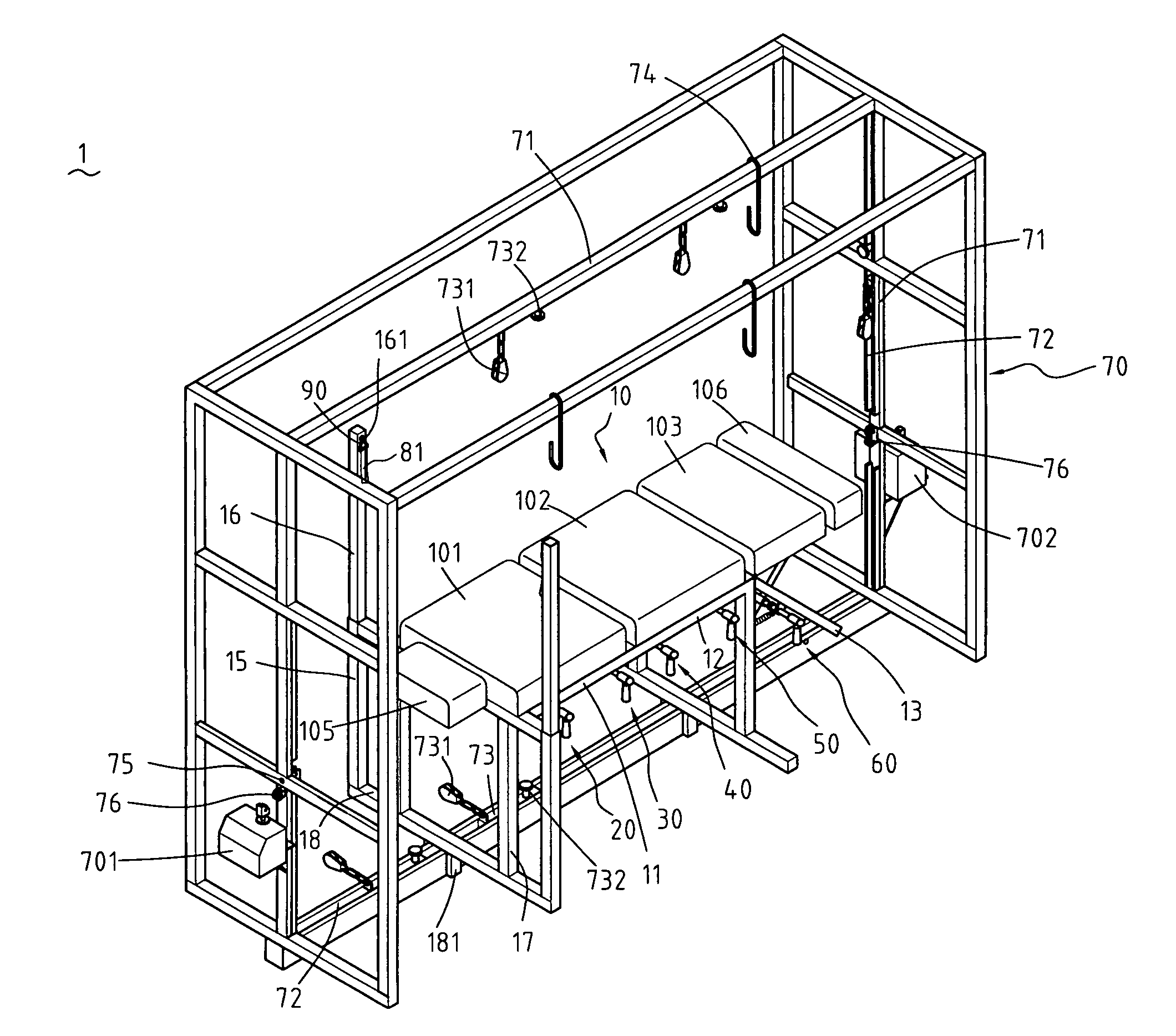 Adjustable spinal rehabilitation device