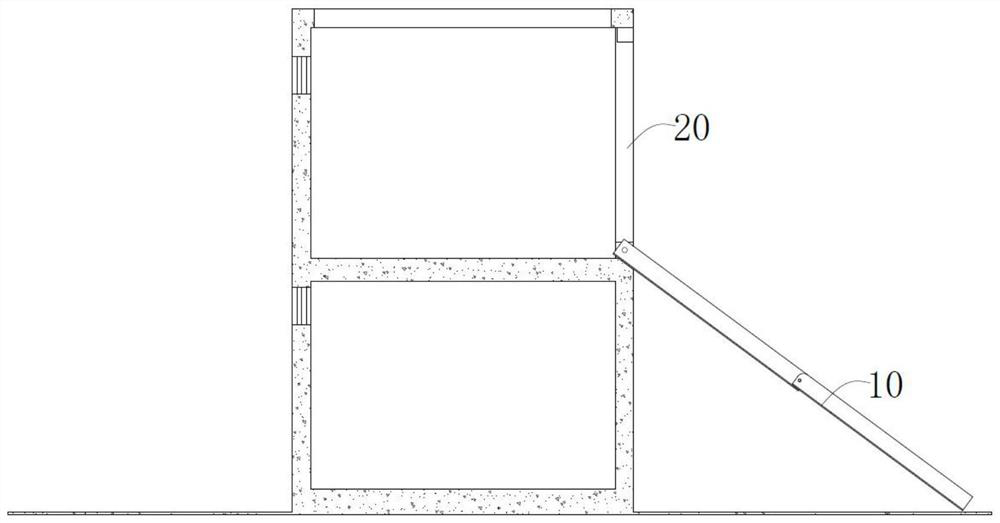 Teaching building model with escape function and its application in teaching building