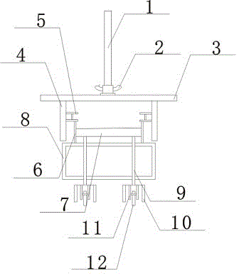 Wallboard hanging frame structure