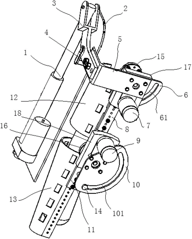 Human body upper limb function automatic auxiliary recovery apparatus