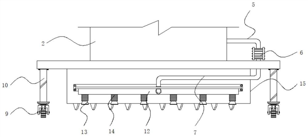 Soil remediation agent spraying device for soil remediation