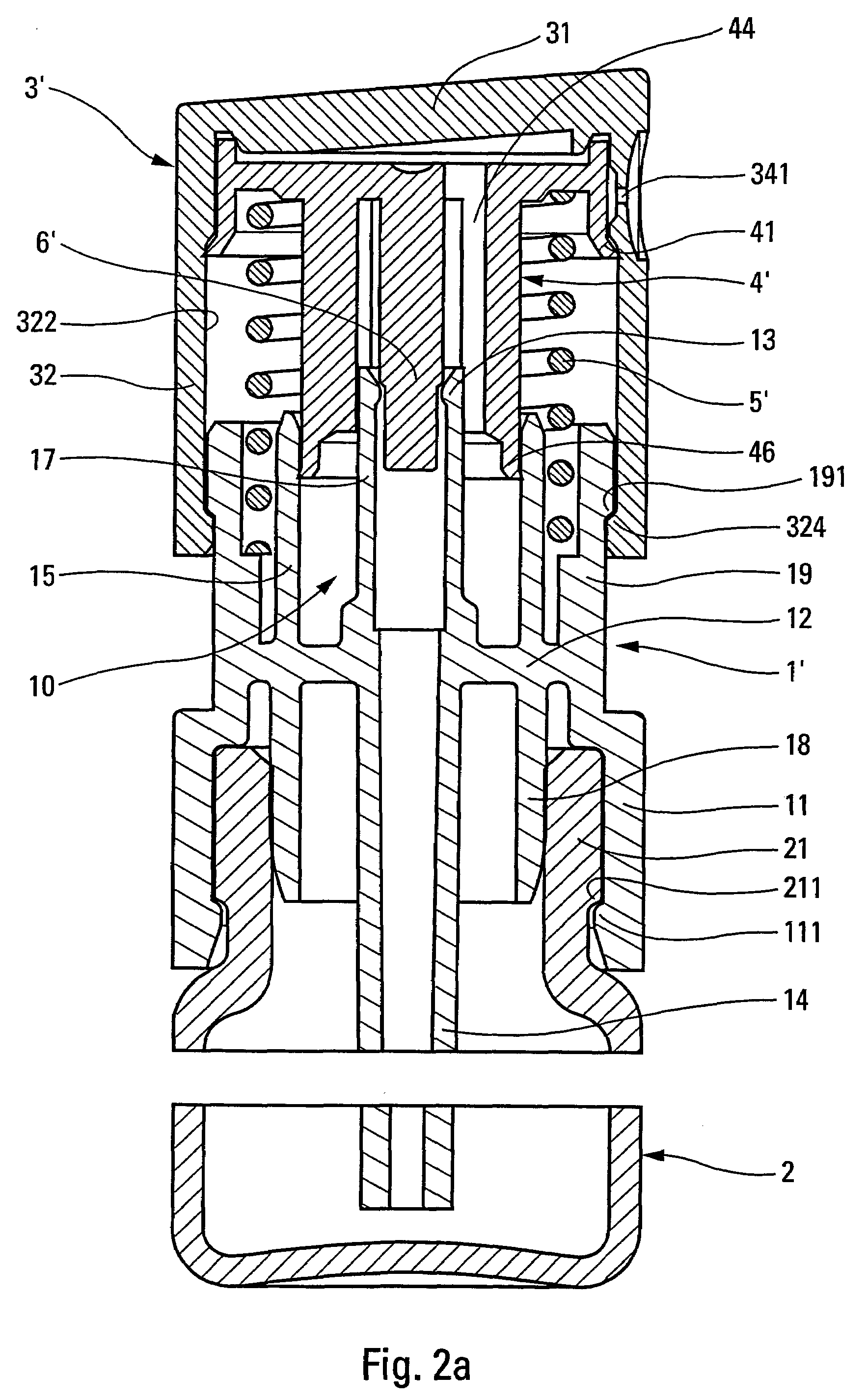 Fluid dispenser member and a dispenser including such a member