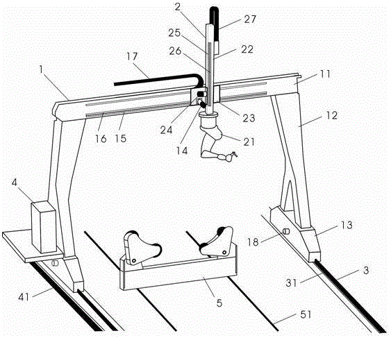 Robot intelligent pore-opening device