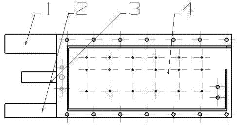 Micro-space combustion test measuring table based on modular design