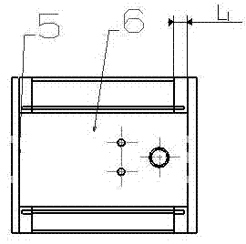 Micro-space combustion test measuring table based on modular design