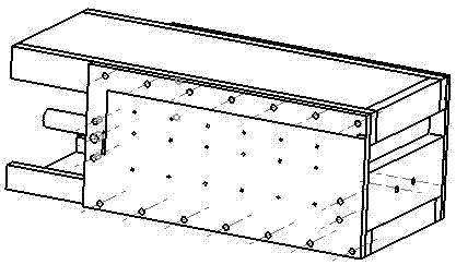 Micro-space combustion test measuring table based on modular design